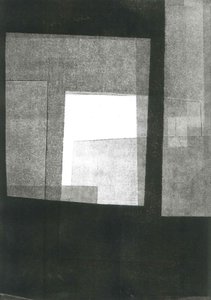 Nocturnus III, 2015 (monoprint på papper) av Stephen Dow