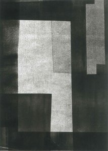 Nocturnus V, 2015 (monoprint på papper) av Stephen Dow