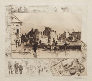 En kuling på Fécamp Normandie, 1886.