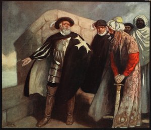 The White Cross Knights in the Fort of Saint Angelo, illustration från 