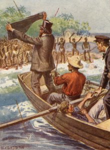 Illustration av biskop Pattesons liv (färglitografi)