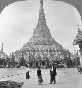 Shwedagon Pagoda, Rangoon, Burma, 1908