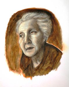 Melanie Klein, 2012 (penna och bläck på papper)