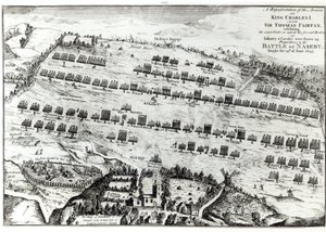 Förberedelse för slaget vid Naseby, utkämpad den 14 juni 1645 publicerad i 