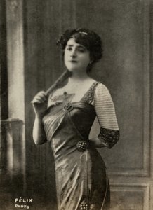 Porträtt av den franska konstnären Marie Yahne ( 1867