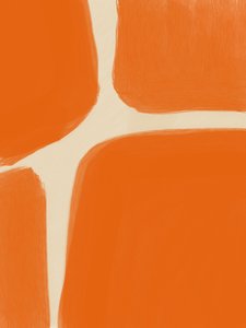Abstrakta orange former av Studio Palette