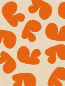 Abstrakta orange former