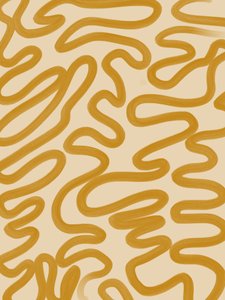 Mustard Organic Flow av Studio Palette