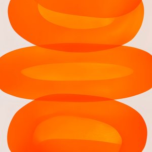 Staplade orange ovaler