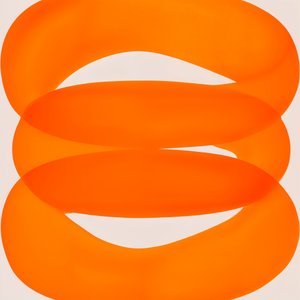 Ljusa orangea ringar