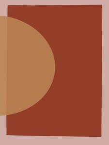 Varm geometrisk abstrakt konst av Studio Palette