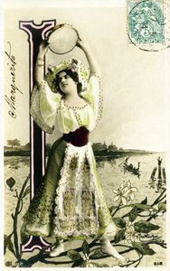I: Mlle Fischer, konstnär från 1900-talet - AAlfabet i vykort av Studio Reutlinger