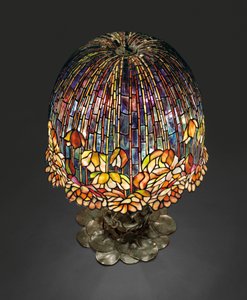 En bordslampa 