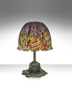 En bordslampa 