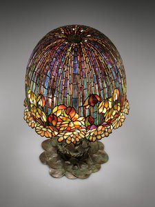 En bordslampa 
