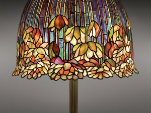 En bordslampa 