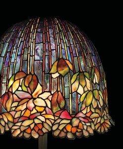 En bordslampa 