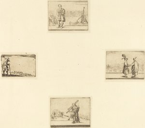 Etsningsark av Style of Jacques Callot