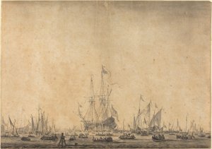 Marin av Style of Willem van de Velde the Younger