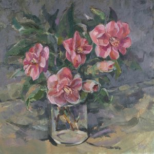 Camelias, 2014, av Sue Wales