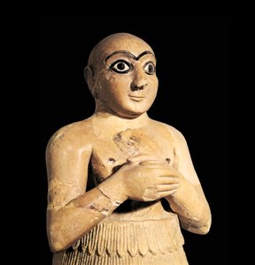 Selim, bror till kungen av Mari i Syrien, 3:e årtusendet f.Kr. (skulptur)