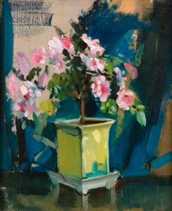 Camellia, ca 1920 (olja på panel) av Sunderland Rollison