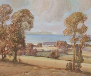 Scarborough Bay (akvarell på papper) av Sunderland Rollison