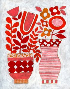 Moderna blomvaser