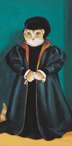 Illustration från Cats Galore! Ett kompendium över kultiverade katter (pub. 2015) av Susan Herbert