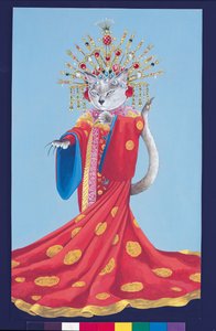 Illustration från Cats Galore! Ett kompendium över kultiverade katter (pub. 2015) av Susan Herbert