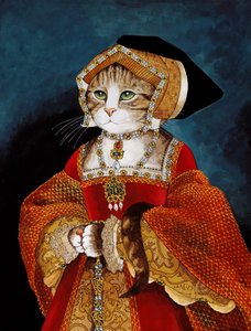 Illustration från Cats Galore! Ett kompendium över kultiverade katter (pub. 2015)