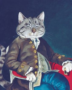 Illustration från Cats Galore! Ett kompendium över kultiverade katter (pub. 2015)