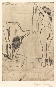 Kvinnor i badet av Suzanne Valadon