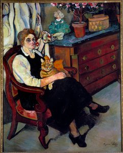 Miss Lily Walton Målning av Marie-Clementine (Marie Clementine) Valadon, dit Suzanne Valadon (1865-1938)