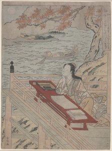 Fidelity (Shin), ca 1767 (träblock i färg) av Suzuki Harunobu