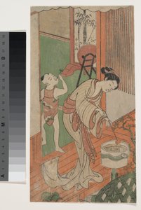 Auf der Veranda av Suzuki Harunobu