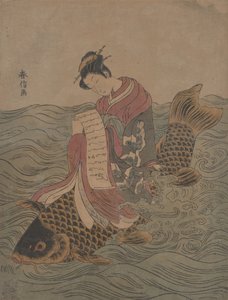 Parodi på en kinesisk odödlig. av Suzuki Harunobu
