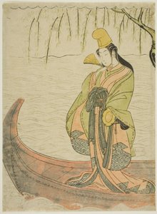 Hakubyo dansarens slut jin g medlem asazuma boa av Suzuki Harunobu