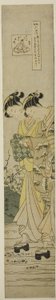 The Jewel River at Ide (Ide no Tamagawa), från serien "Six Jewel Rivers in Popular Customs (Fuzoku Mu Tamagawa)" av Suzuki Harunobu