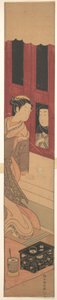 Der Mann draußen av Suzuki Harunobu