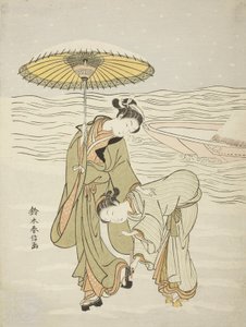 Den snötäppta Geta, c.1767-68 av Suzuki Harunobu