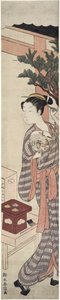 Teboden - Kagiya Osen, c.1769 av Suzuki Harunobu