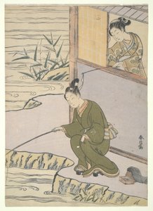 Kittlar sportfiskaren av Suzuki Harunobu