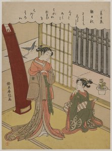 Kvinna och piga, sent 1760-tal. av Suzuki Harunobu
