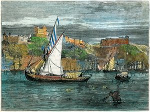 Utsikt över Porto, Portugal, c1880