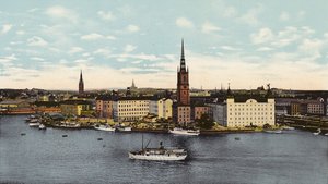 Stockholm: Riddarholmen (coloured photo) av Swedish Photographer