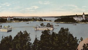 Stockholm: Saltsjöbaden (färgad bild)