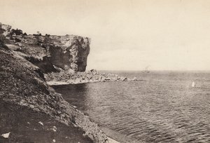 Sverige / Sweden: Gotland, Visby, Hogklint (b/w photo)