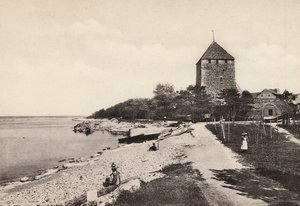 Sverige / Sweden: Gotland, Wisby, Kruttornet (b/w photo) av Swedish Photographer