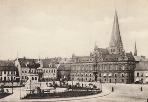 Sverige / Sweden: Skane, Malmo, Stortorget Och Radhuset (b/w photo) av Swedish Photographer